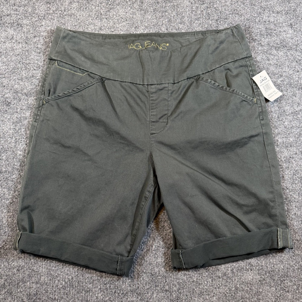 JAG Jeans Women's Size 14 Ainsley Bermuda Shorts Pull On Soapstone